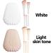 Powder Foundation Shell Beauty Tools Daily Use With Mirror Box Makeup Brush(Light Skin Tone) - Buy Online on GoSupps.com