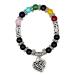 YIUPEDRFG Natural Stones Bracelet Gifts for Energy Balance Bracelets Chakras Crystals 7 Crystals 8mm