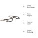 Copcopet Premium Cowhide Dog Leash - Soft 2m Drag Line with Chroma Carabiner - Braided Cognac Leather Dog Accessories Made in Germany - Buy Online on GoSupps.com