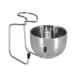 Stainless Steel Shaving Brush & Razor Stand Holder Set | Complete Shaving Bowl & Soap Cup Care for Men | Premium Grooming Essentials - Buy Online on GoSupps.com