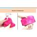 Dajidafu 10 Pieces Face Cleaning Cloth Reusable Washable Replacement Solid Color Hanging Girls Makeup Cosmetic Remover Pad Rose Red - Buy Online on GoSupps.com