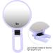 Portable Travel Mirror - 5X Magnifying Folding Cosmetic Mirror - Desktop Makeup Mirror - Small Size and Delicate (Purple) - Buy Online on GoSupps.com