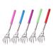 Collbath 5st tickle scratch back scratch made of metal manual back scratch retractable back scratch foldable back scratch rustproof steel itching soft rubber