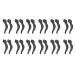 QUINTRA Eyeglasses Pair Hooks Eyeglasses for Ear Silicone Slip 12 Sunglasses Accessories Eyeglasses Cleaning Device Black One Size