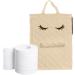 Toilet Paper Cute Eyelash Shape Cotton Toilet Paper Storage | Toilet Paper Dispenser Box for Camping Bathroom RV Car Travel No Glue or Drill Needed Beige - Buy Online on GoSupps.com