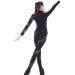 Girls Figure Skating Spiral Fleece Jacket & Black Pants Set | Size 8-10 Years - Buy Online on GoSupps.com