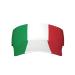 Wapno Italy flag sports sun protection hollow adjustable sun hat breathable summer hiking outdoor black black unit size