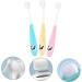 Gatuida 3pcs Three-Dimensional Child Toothbrush Set - Soft Bristles for Kids' Dental Care - Buy Online on GoSupps.com