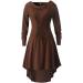 Gothic Clothes for Women plus Size Dress Dress Long Sleeved Hooded Strap Gothic Dresses for Women (Brown L) Brown Large - Buy Online on GoSupps.com