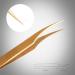 MGER Gold Dolphin-shaped Lash Tweezers for Precision Eyelash Extension Application - Buy Online on GoSupps.com
