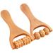 Ciieeo 2pcs Wooden Massage Roller Wooden Bead Massage Tool Foot Wooden Bead Massage Tool for Relieving Leg Arm Tissue