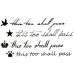 Oottati Small Cute Temporary Tattoo Bird Crown English Word Quote This Too Shall Pass (2 Sheets)