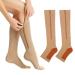 LADDA 2 Pairs Compression Socks with Zipper Compression Socks with Zipper Protection for Skin Protection Skin Color XL