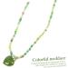 Yardenfun Colorful Heart Pendant Ladies Necklaces Bride Necklace Beads Necklaces Thick Chain Beaded Women's As Shown 1 49X2CM - Buy Online on GoSupps.com