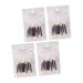 Baluue 40pcs Sponge Stick Double Ended Makeup Brush Makeup Foundation Makeup Brush Plastic Abs