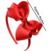 2 Pieces Red 4 Inch Bow Headband Grosgrain Ribbon Headbands With Bows For Girls Bulging Bows - Buy Online on GoSupps.com