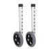 2Pcs Walker Wheels Elderly Legs Accessories Walking Aid Accessories Alloy Replacement Wheels
