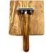 Olive Wood DOM Holder for Wet Razors - Compatible with Most Types - Individually Sold - Buy Online on GoSupps.com