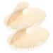 Foytoki 2 pieces shampoo comb scalp peeling for scales silicone hair massage device silicone shampoo brush silicone hair washers shampoo scalp massage clerk massage device