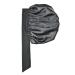 Satin Silk XL Hair Bonnet for Long Curly Hair - Black+Rose - Buy Online on GoSupps.com