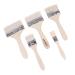 TEHAUX 5pcs Chip Brush Hot Dog Costume Baking Smooth Handle Key Blanks Touchup Long Handle