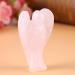 Guardian Angel Figurine - Mini Rose Quartz Healing Crystal Carved Angel - Perfect Home Decoration | International Shipping - Buy Online on GoSupps.com