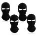 Nitaiun 4 pieces 2 hole storm hoods ski mask motorcycle mask for outdoor Lycra storm hood balaclava for men thin and breathable windproof winter summer bike facial mask unit size 4 pieces
