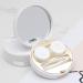 Exceart Marble Travel Container Kit for Contact Lenses Includes Case Tweezers Solution Bottle & Mirror Perfect for Women & Girls - Buy Online on GoSupps.com