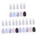 COLLBATH 30 Pcs Bottle Cover Bottlecaps Bottle Keychain Portable Bottle Protector Lipstick Flip Cap Reusable Bottles Bottle Sleeve Keychain for Keys Travel Bottle Mini 12x6cmx3pcs Assorted Colorx3pcs