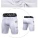 EARGFM Men's Athletic Compression Shorts 3 Pack - Running Workout Underwear with Pockets, Cool Dry Spandex Baselayer - White, Small - Buy Online on GoSupps.com