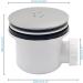 Convenient & Shower Trap Shower Waste Trap Shower Trap Plastic for All Standard Shower Trays Shower Waste Trap - Buy Online on GoSupps.com