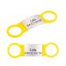 2 pieces of silicone dog brand with engraving pet-ID brand to postpone personalized animal brands for dogs and cats yellow l (2 Pack)
