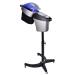 Professional Ozone Micro Mist Salon Styling Hair Steamer Hair Care Standing Type with Rolling Floor Stand Base(Grey)