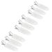 Jeopoom seamless hair clip 9 pieces hair pin curl clips hair pin curl clips no bend hair clasp for hair styling make -up (white)