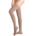 Compression stockings for women men 40-50 mmHg knee height Form The legs promote blood circulation suitable for long-distance travel competitive sports aircraft tours after pregnancy operations Fles Flesh M