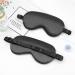 Mulberry Silk Sleep Eye Mask - Soft Good Night Eye Cover | Black 1 Count - Buy Online on GoSupps.com