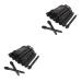 FOMIYES Eyebrow Brush 100 pcs esponjas para maquillaje Makeup eye shadow applicator sticks women s suits ladies suits Size 2x2pcs Blackx2pcs