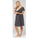 Happy Mama Maternity Nursing Hospital Gown Nightshirt - Graphite (Size 16) - Buy Online on GoSupps.com
