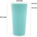 Unbreakable 26 oz Plastic Tumbler Glasses - Set of 12, Multicolor, Dishwasher Safe & BPA Free - Buy Online on GoSupps.com