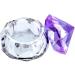 Nail Art Dappen Dish Crystal Glass Liquid Powder Cup Clear Diamond Manicure Bowl with Lid nail liquid crystal dish - Buy Online on GoSupps.com