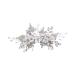Ipetboom Pearl Hair Comb 1pc Bridal Headwear Crystal Pearl Bridesmaid The Flowers Hair Piece Silver Rhinestones