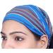 Sarjana Handicrafts Unisex Indian Cotton Bandana Striped Hair Wrap Elastic Headband 10 Pieces Multicolored (Assorted) - Buy Online on GoSupps.com