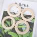 Yicare 10-Piece Baby Wooden Teething Rings - 70mm Handicraft Rings for Babies | Safe Wood Teethers & DIY Craft Bracelet - Buy Online on GoSupps.com