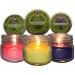 Lemongrass Lavender Rosemary Sage Candles with Essential Oils - Made in USA - (Set of 3) Outdoor or Indoor Use All Natural Soy Base Candles 3 oz Jars with Lid