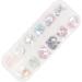 Flat Nail Stickers With Diamonds 2 Boxes Nail Rhinestones Flat Back Assorted Bright Colors Sparkling Widely Used Nail Art Stones for Manicure DIY Makeup - Buy Online on GoSupps.com