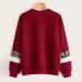 Bigfanshu Women's Dresses Leopard Print O-Neck Blouse Tops Cotton Long Sleeve Sweatshirt Red - Buy Online on GoSupps.com