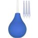 TopQuaFocus 225ML Silicone Irrigator for Constipation & Vaginal Shower - 4 Free Nozzles (Blue) | International Shipping Available - Buy Online on GoSupps.com