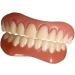 MMWMJWMB Cosmetic Fake Teeth Temporary Tooth for Snap Covering Missing Teeth Natural Shade Fit at Home Do it Yourself Smile Makeover-Default