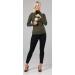Happy Mama Maternity Nursing Roll Neck Top 1289 - Khaki, Size 16 - Buy Online on GoSupps.com