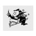 Azeeda 2 x 'Flying Witch & Cat' Microfiber Lens / Glasses Cleaning Cloths (LC00016756)